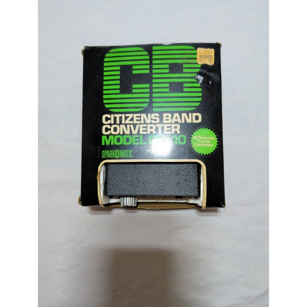 Vtg Sparkomatic CB-10 Citizens Band Radio Converter AM Car Stereo Boxed